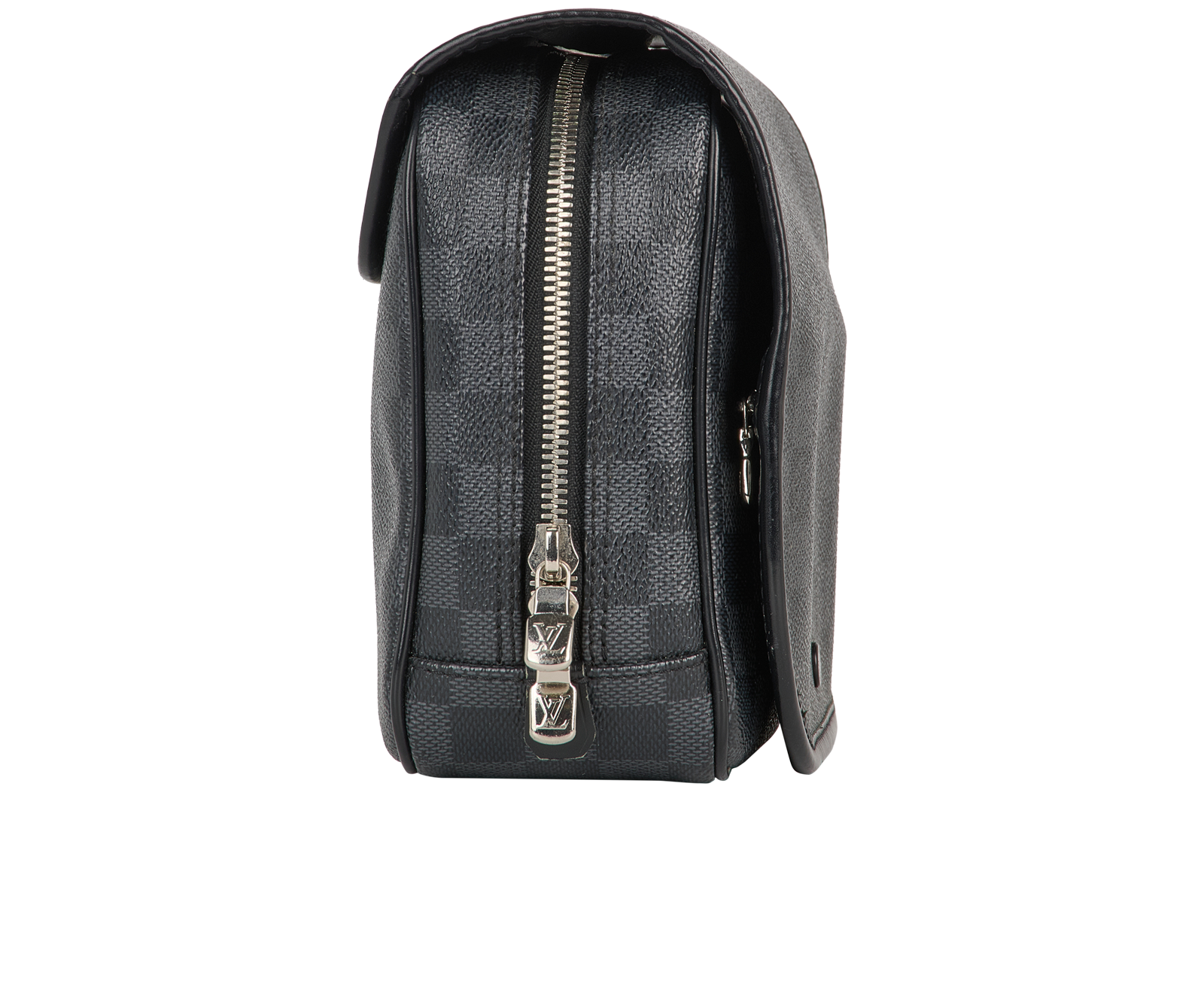 Hanging Toiletry Pouch, &pound;420, Handbags, Grey, Canvas, Side view